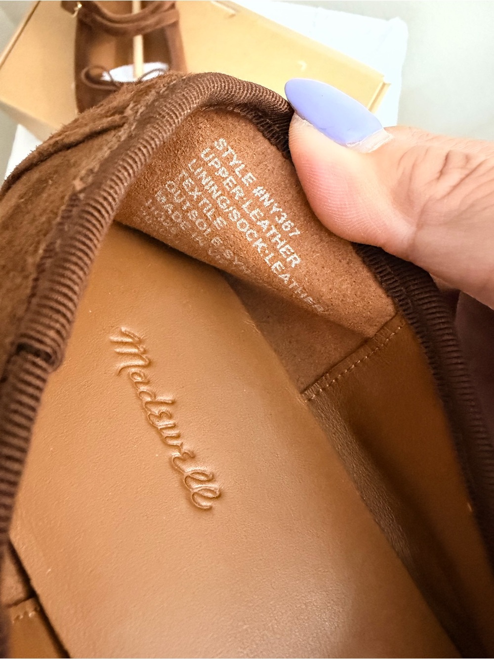 MADEWELL GRETA BOW DOUBLE-STRAP BALLET FLAT IN SUEDE - Soft Mahogany in Size 8 - Picture 9 of 12